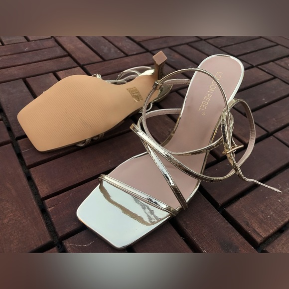 London Rebel strappy heeled sandals NWithouttags - Picture 2 of 8